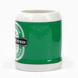 Кружка керамическая пивная Дорого внимание Настоящий мужик, 600 мл