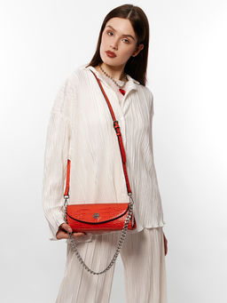 LACCOMA сумка J0117-красный эко кожа хлопок  фото 7