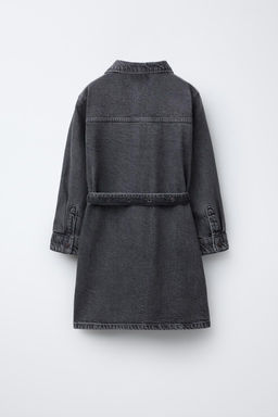 DENIM DRESS WITH BELT - Zara фото 4