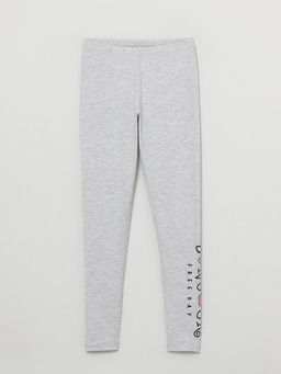CRB wear/CWJG 70129-11-296 Брюки модель леггинсы для девочки, светло-серый меланж/Ex.Cherubino  фото 2