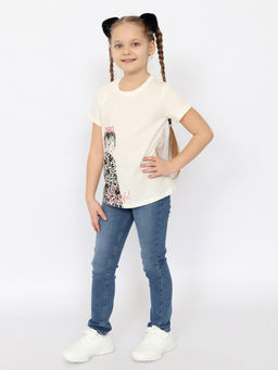 CRB wear/CSKG 63866-21-419 Футболка для девочки,экрю/Ex.Cherubino фото 2