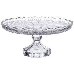 БЛЮДО НА НОЖКЕ MUZA CRYSTAL 30Х30Х15,4 СМ - Lefard фото 3