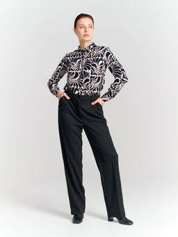 Брюки с резинкой в поясе для холодной погоды в составе ШЕРСТЬ