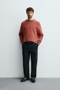 WASHED CREW NECK SWEATSHIRT