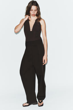 POLYAMIDE CHOKER BODYSUIT - Zara фото 7