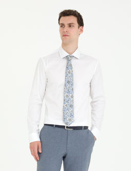 Beyaz Ex. Slim Fit Uzun Kollu Klasik G_mlek