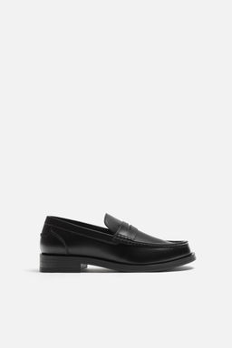 LEATHER PENNY LOAFERS - Zara фото 3