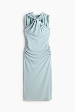 Vestido drapeado de punto