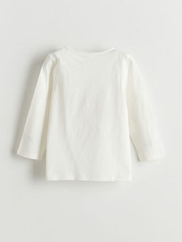 Bisiklet Yaka Bask?l? K?z ?ocuk Pijama Tak?m?