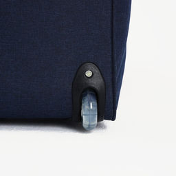 Сумка дорожная на молнии, на колёсах, 2 наружных кармана, цвет синий - Simaland фото 4