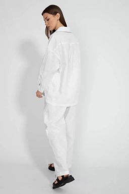 Льняная рубашка 4073 - Kivviwear фото 4