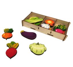 Набор "Овощи на магнитах" в коробке 16 дет. арт.8404 /34