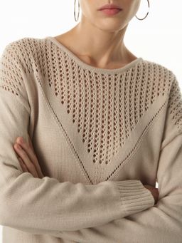 Conso/KJL 230721 - greige Джемпер женский  фото 3