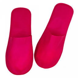 Тапочки одноразовые "Стандарт Ультра" 37-42рр, спанбонд, подошва - пенополиэтилен, s5мм, 60мкм, с открытым мысом, легкие, красный, индивидуальная упаковка, ТУ 13.92.29-016-33186646-2020, "SMZ" (Россия)