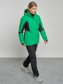 Горнолыжный костюм женский зимний зеленого цвета 03105Z - Chunmai фото 7