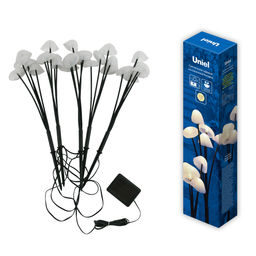 USL-S-832/PM030 FAIRY MUSHROOMS SET25 Садовый светильник на солнечной батарее Волшебные грибы, в комплекте из 25 штук. 25 светодиодов. Теплый белый свет. 1*АA Ni-Mh аккумулятор в/к. IP44. TM Uniel - Volpe фото 4