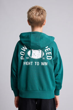Pamuklu Fermuarl_ Sweatshirt H_rka Erkek _ocuk - Defacto фото 9