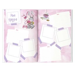 Записная книжка для девочек арт. 59747 ЖАРКИЕ ТРОПИКИ / А5 (145х205 мм), 48 л., блок - полноцветная печать, твёрдый переплёт, глянцевая ламинация, тиснение фольгой/