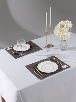 Набор салфеток «Этель» Kitchen, 30×40 см - 2 шт., 100% хлопок, саржа 220 г/м², серый