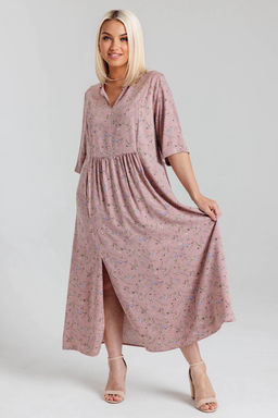 Платье штапель 6143/07/Брусничный