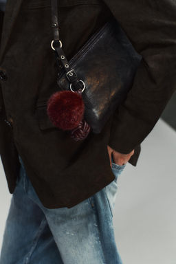 KNOTTED FAUX FUR CHARM