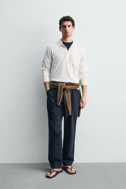 POLO PIQU? REGULAR FIT BOLSILLO / Blanco roto