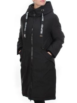 2238 BLACK Пальто женское зимнее AKIDSEFRS (200 гр. холлофайбера) - Fashion фото 3