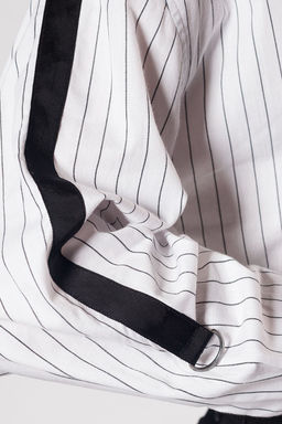 Рубашка свободного силуэта с тесьмой