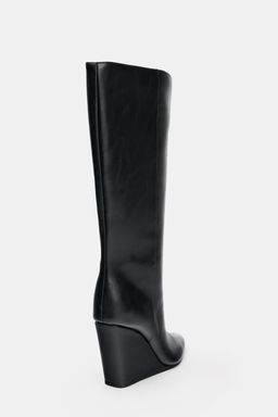 WEDGE HEEL BOOTS - Zara фото 7