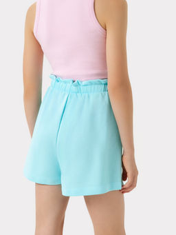 Шорты бирюзовые с принтом граффити для девочек - Mark formelle фото 3