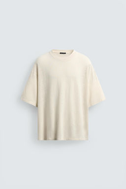 CAMISETA LAVADA ALGOD?N - LINO HAWAII / Blanco roto