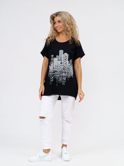 864 Футболка "Черный"