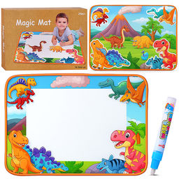 Коврик для рисования "Динозаврики" в коробке