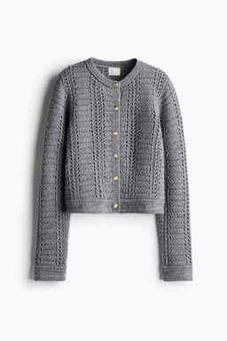 Cardigan en punto pointelle - H&m фото 6