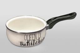 КОВШ ЭКСКЛЮЗИВ С БАКЕЛИТОВОЙ РУЧКОЙ БЕЗ КРЫШКИ QUEEN OF KITCHEN 1,05 л (14 см) - Metrot фото 2