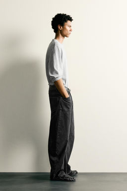 JEANS STRAIGHT BARREL FIT / Carb?n - Zara фото 4