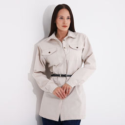 Ремень женский, ширина 1.4 см, винт, пряжка металл, цвет тёмно-серый - Simaland фото 3