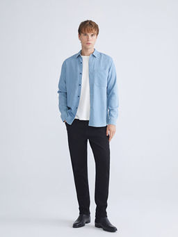 Regular Fit Uzun Kollu Erkek Jean G?mlek