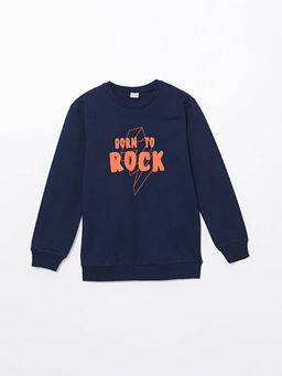 Bisiklet Yaka Erkek ?ocuk Sweatshirt