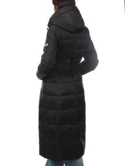 3069 BLACK Пуховик облегченный зимний женский (80% пух, 20% перо)