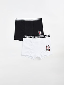 Be?ikta? Bask?l? Erkek ?ocuk Boxer 2li