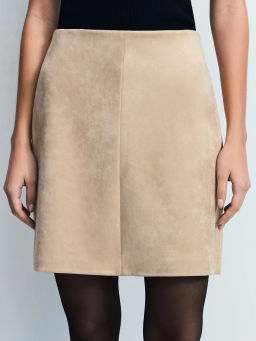 Юбка мини из искусственной замши / Zarina