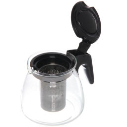 Чайник заварочный стеклянный 900мл "Ассорти", микс цветов