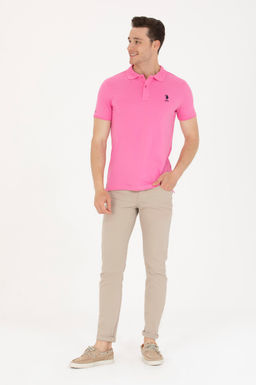 Мужская розовая базовая футболка - U.s. polo assn фото 4