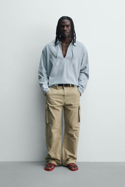 CAMISA POLO DENIM LIGERO / Azul cielo