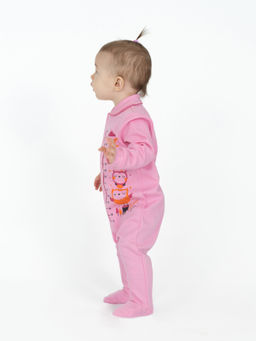 Комбинезон ясельный розовый совята