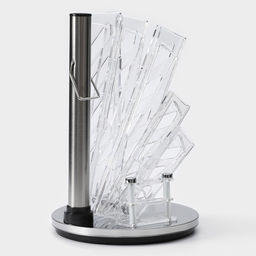 Набор кухонных принадлежностей на подставке Доляна Sparkle, 7 предметов: 5 ножей, мусат и ножницы  фото 12