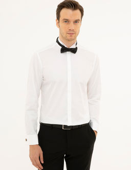 Beyaz Slim Fit Smokin G_mlek