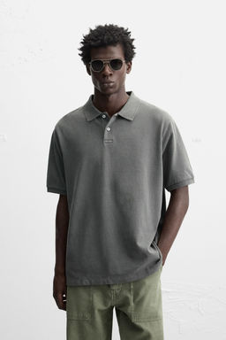 WASHED PIQU_ POLO SHIRT - Zara фото 2
