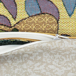 Наволочка декоративная 40х38см Мечты Рыжиков, гобелен 310г/м2 - хлопок 70%, полиэстер 30%, жаккард, с кантом, на молнии Домашняя мода (Россия)  фото 3